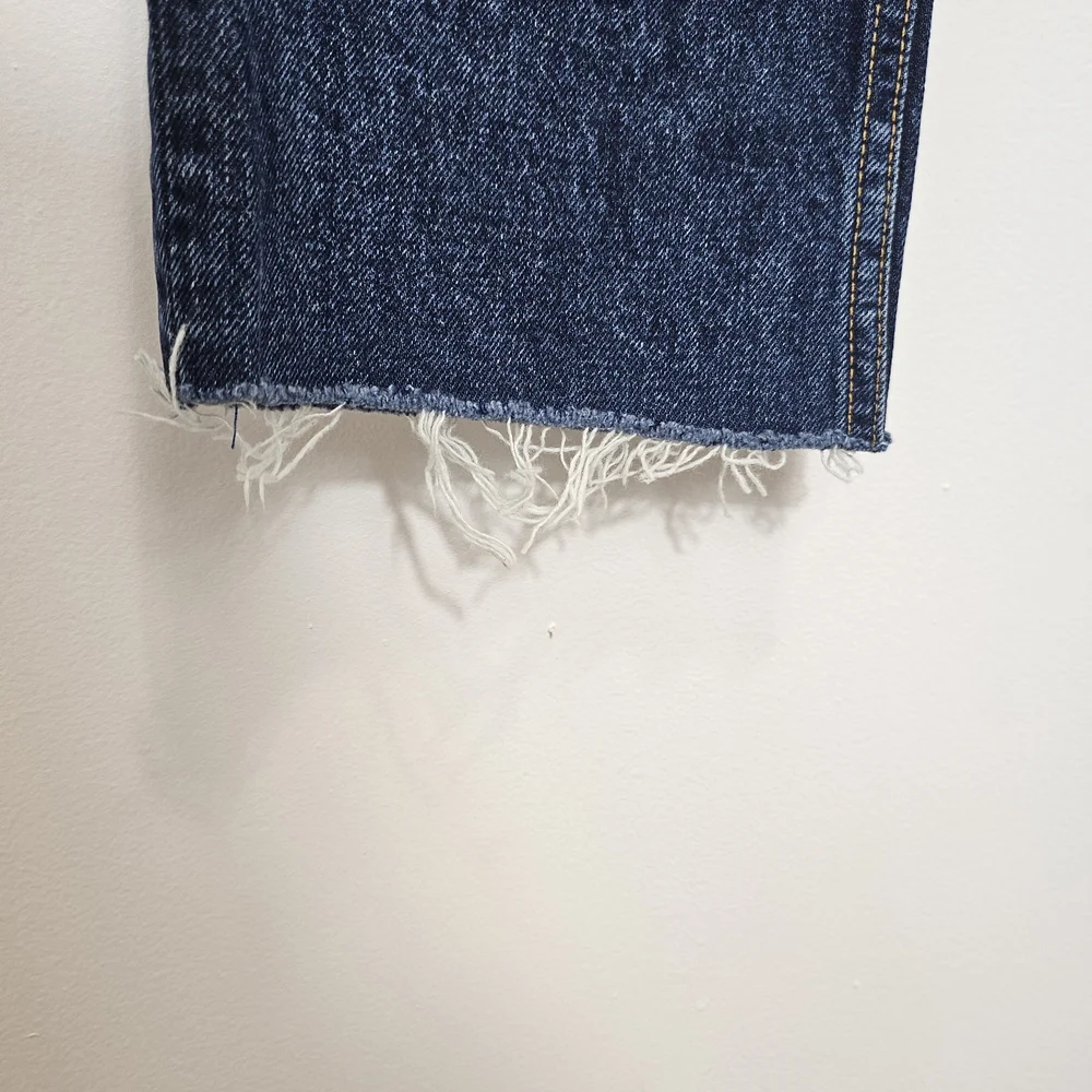 GRLFRND  TATUM Dark Blue Cropped Jeans Size 27. - Picture 13 of 15
